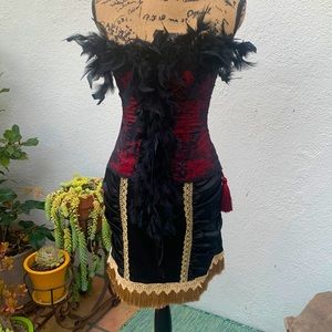 Halloween costume - two pieces: corset and a skirt.